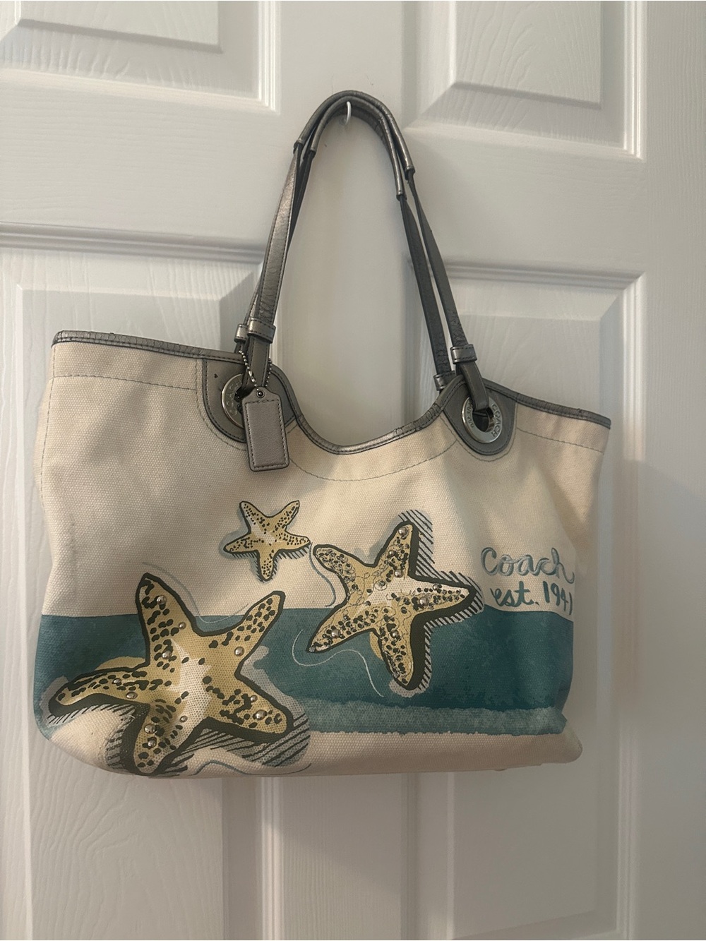 Coach limited edition Starfish Canvas Tote